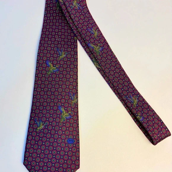 Gucci Men's Tie in Rich Purple with Pattern - Picture 2 of 4